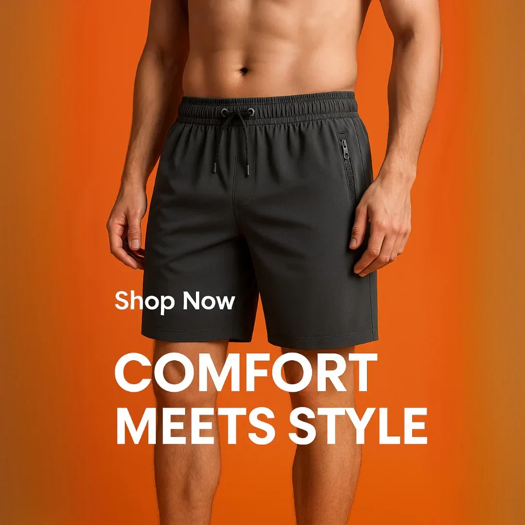 Men's Stretch Shorts (Pack of 3) | Soft & Breathable Summer Wear @ Just Rs.599/- - Image 5